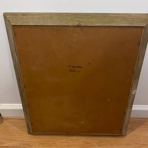 Vintage Framed Portrait Art of the Red Boy - Picture 2 of 4